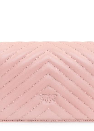 Жіноча сумка pinko click mini bag рожева2 фото