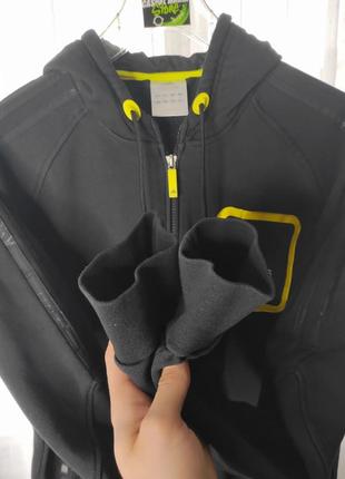 Худі, толстовка adidas originals torsion system rare zip hoodie black/yellow6 фото