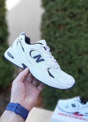 New balance 530 белые с черным женские кроссовки кожаные кеды сетка кожа весенние летние демисезонные демисезон низкие Бургон