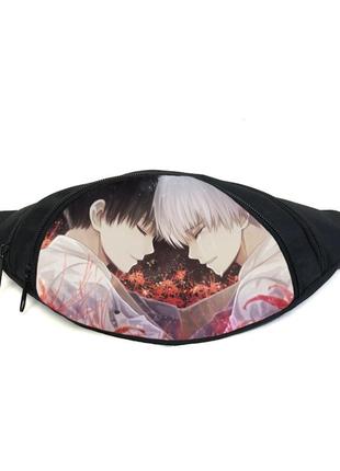Поясна сумка бананка токійська гуль tokyo ghoul (gb tg 037) gear bag чорна
