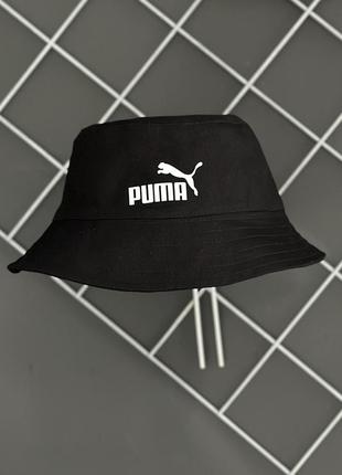 Панама чорна puma білий лого