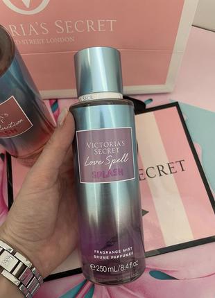 Мист,спрей для тела виктория сикрет,спрей victorias secret love spell splash1 фото