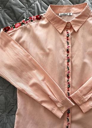 Рубашка,блузка с элементами вышивки.2 фото