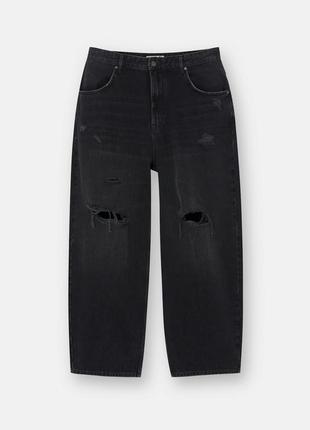 Мішкуваті скейтерські джинси  pull&bear з подертостями5 фото