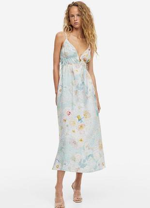 Шикарна жіноча сукня,плаття в квіти h&m