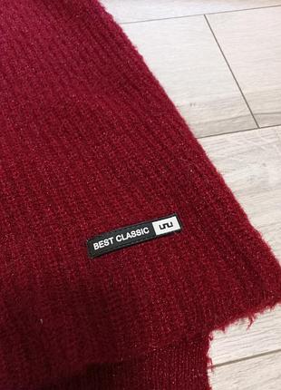 Бордовий светр оверсайз 2
