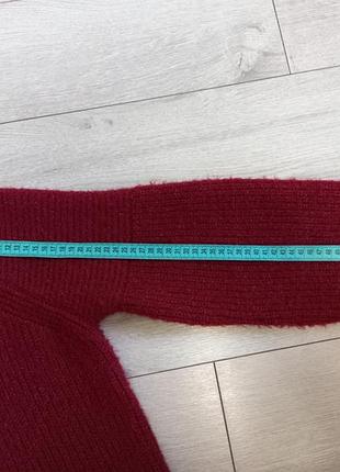 Бордовий светр оверсайз 6