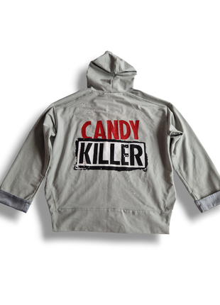 Толстовка с принтом на спине candy killer2 фото