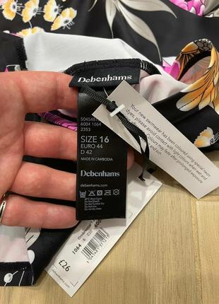 Танкини debenhams в цветочном принте верх от купальника4 фото