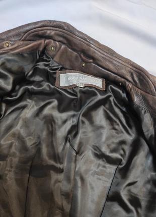 Неймовірно стильна та зручна вінтажна оверсайз куртка із натуральної шкіри4 фото