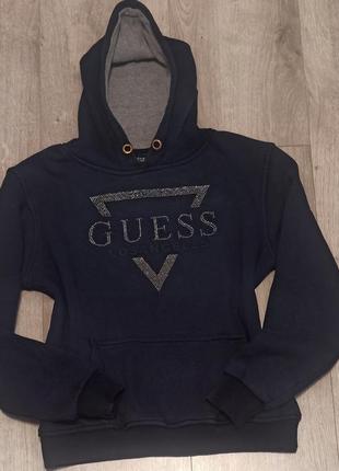 Женский утепленный худи,реглан guess1 фото