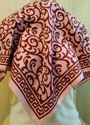 Турецкий шерстяной платок, 80*80 см, пудровая, есть разные варианты