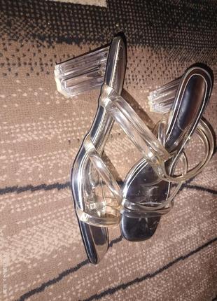 Женские прозрачные сабо, шлепанцы с квадратным носком

 26 см3 фото