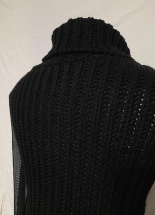 Кофта свитер с прозрачными рукавами сеткой в готическом стиле готика панк аниме y2k4 фото