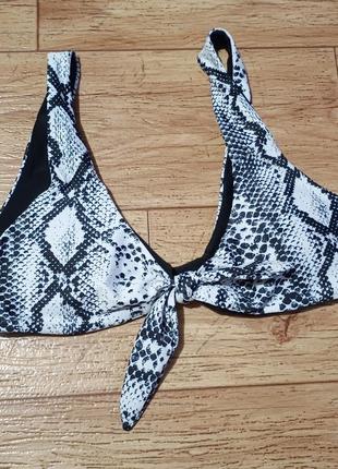 Актуальный топ лиф верх от купальника принт змея р 44