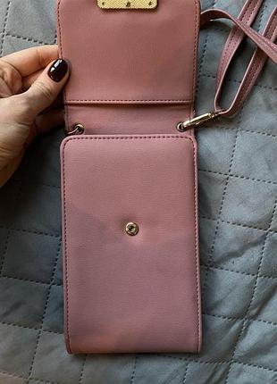 Сумка клатч рожева