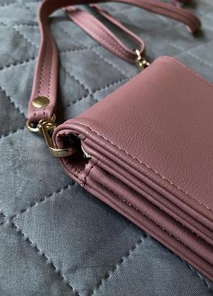 Сумка клатч рожева