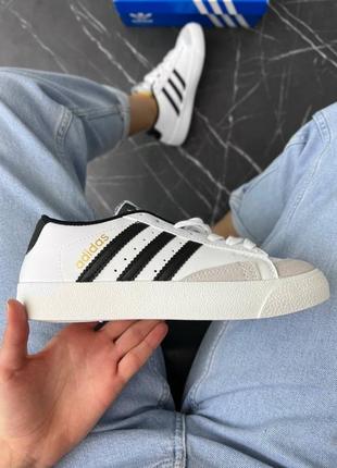 Кроссовки adidas grand black and white