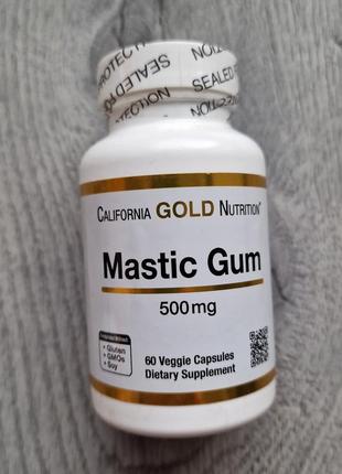 California gold nutrition, мастикова камедь, 500 мг, 60 рослинних капсул