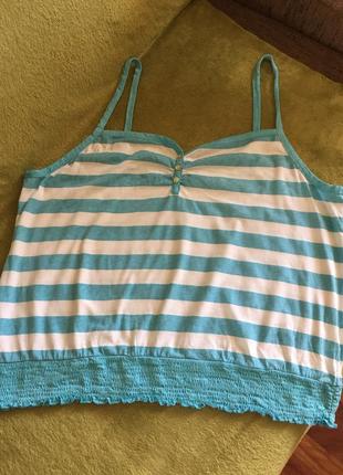 Летний топик, большой размер 22!