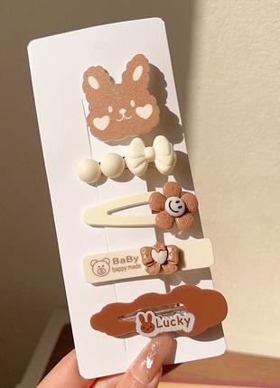 12-66/3 набір дитячих заколок набор детских заколочек