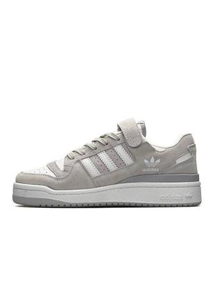 Adidas originals forum 84 low grey white