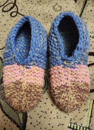 Капці домашні в'язані (15 см)