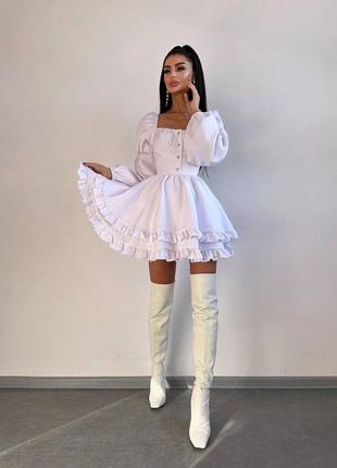 Лялькова сукня з пишною спідницею та корсетним верхом6 фото