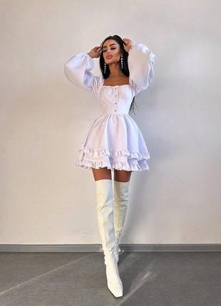 Лялькова сукня з пишною спідницею та корсетним верхом