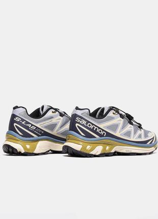 Кросівки salomon advanced soft ground blue beige4 фото