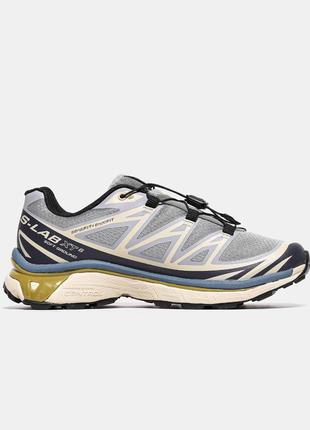 Кросівки salomon advanced soft ground blue beige7 фото