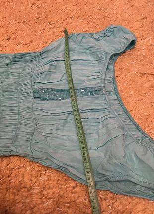 Літній сукня віскоза з відкритими плечима рукав "ліхтарик"6 фото