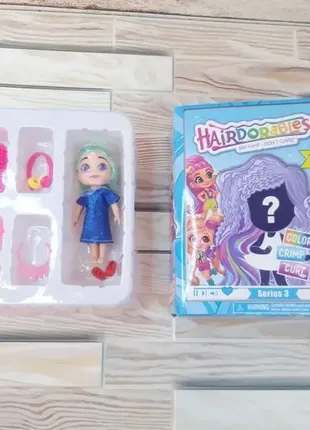 Игрушка кукла hairdorables dolls серия 3 с аксессуарами кукла в коробке кукла с длинными волосами4 фото