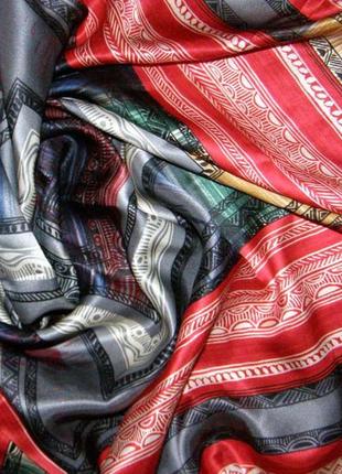 Как новый яркий эксклюзив стильный шарф платок шелк отличный подарок5 фото