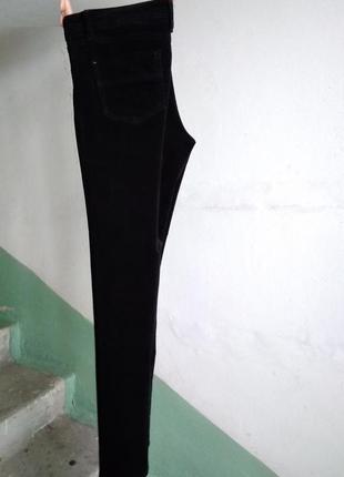 Р 14 / 48-50 стильные базовые черные джинсы штаны брюки микро вельвет скинни узкие next3 фото