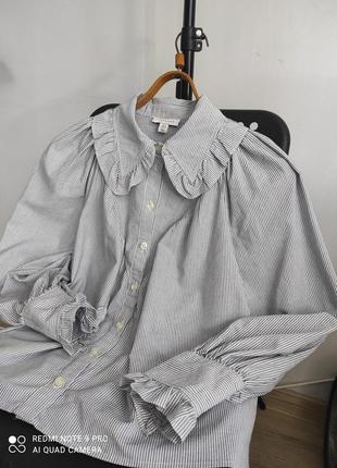 Сорочка рубашка с объемными рукавами от . topshop