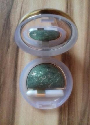 Тени collistar double effect eye-shadow wet & dry 10 verde dorato в коробке2 фото