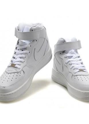 Женские белые кроссовки nike air force 1 hight - 12fl