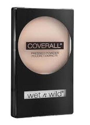 Матирующая бархатная увлажняющая пудра wet n wild coverall pressed powder e821b fair e822b fair/ligh1 фото