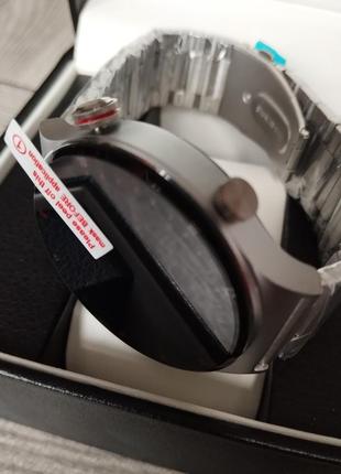 Умные наручные часы для мужчин черные. металлические смарт часы мужские- звонок...