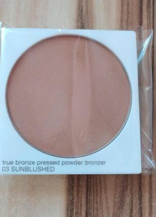 Пудра з ефектом засмаги clinique true bronze pressed powder bronzer 03 sunblushed змінний блок