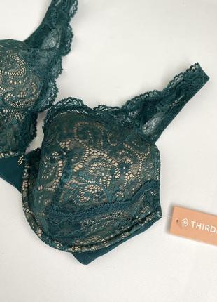 🫶бюстгальтер thirdlove 24/7 lace contour plunge bra (usa)4 фото