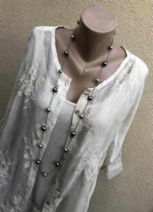 Шёлковая блуза-кардиган,кружево,рюши,этно бохо стиль,8 фото