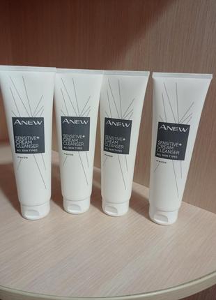 Кремовое средство для умывания лица anew sensitive,150ml1 фото