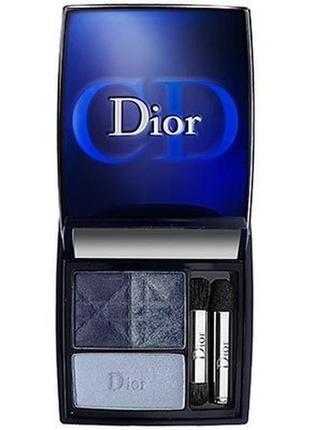 Триколірні тіні dior dior 3 couleurs smoky eyes palette 291 smoky navy змінний блок