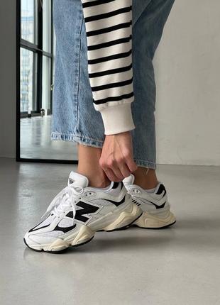 Кроссовки new balance 9060 black/white мужские и женские