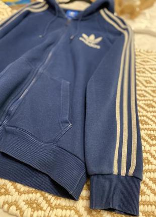 Худи синее от adidas original2 фото