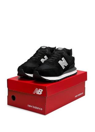 Мужские кроссовки new balance prm classic black white gray reflective