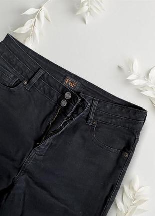 Брюки джинсы стрейчевые скинни штаны чёрные long лонг длинные4 фото