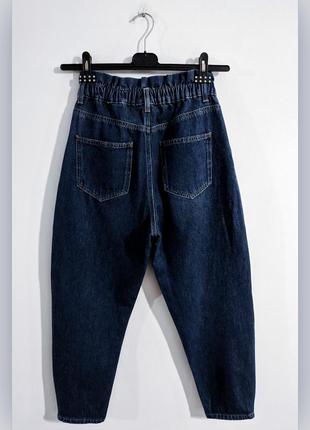 Джинсы прямые с высокой посадкой zara denim jeans3 фото